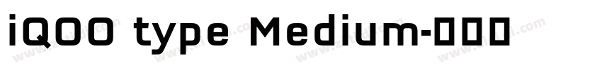 iQOO type Medium字体转换